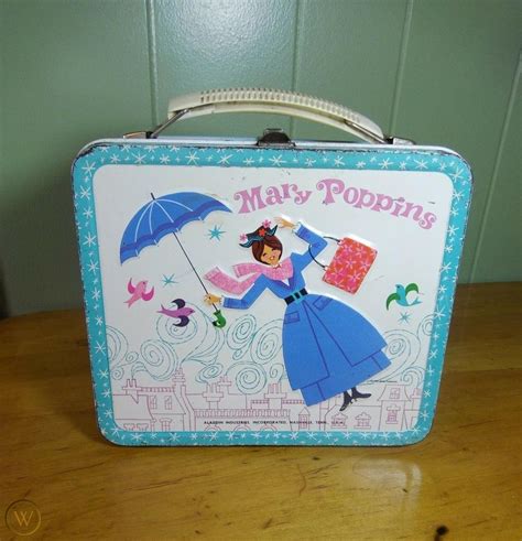 lunch box metal vintage mary poppins 1970|Vintage 1960's Mary Poppins Metal Lunch Box .